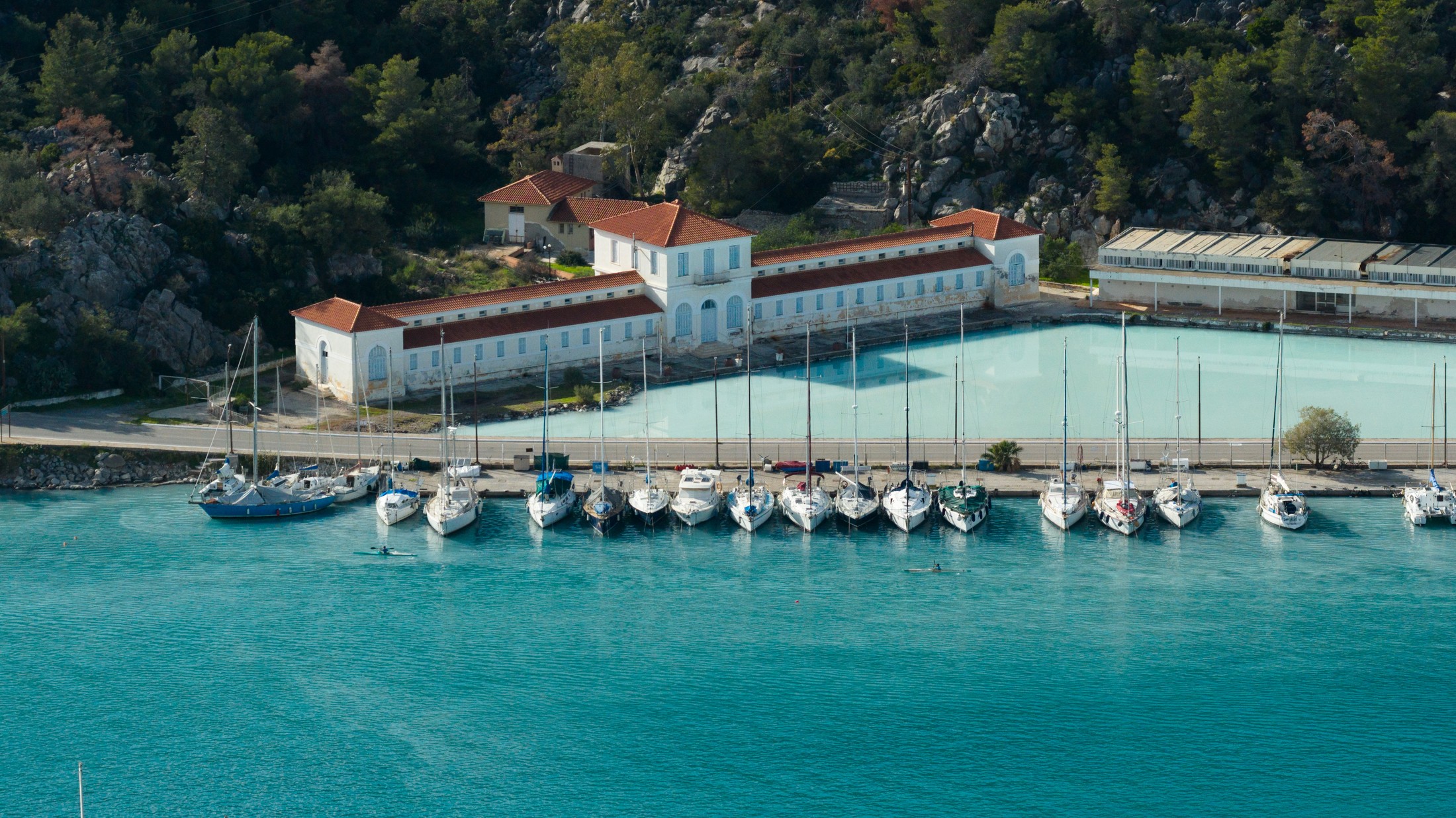 Βuilding of the old bathing facilities