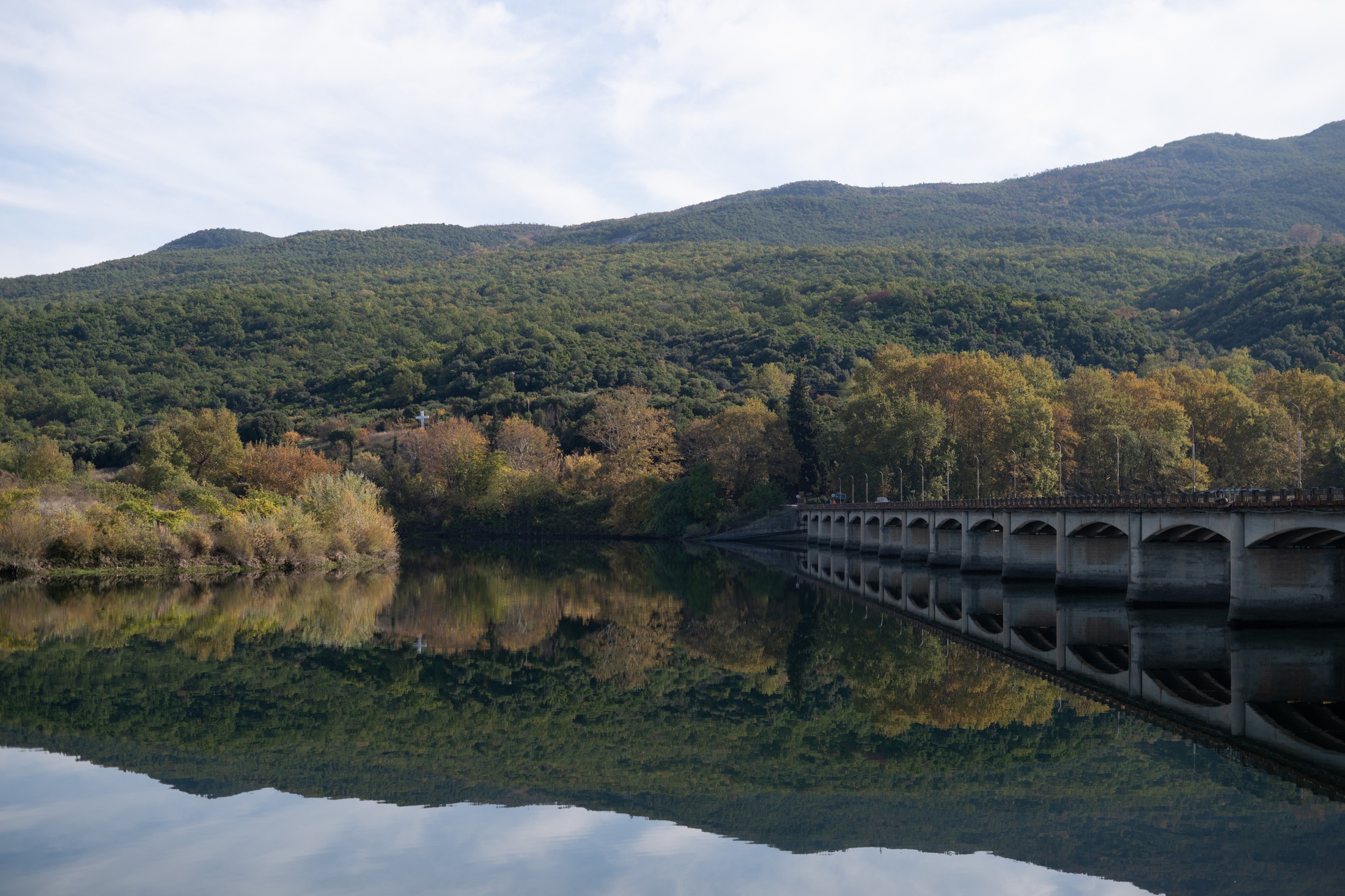 Artificial lake of Agia Varvara